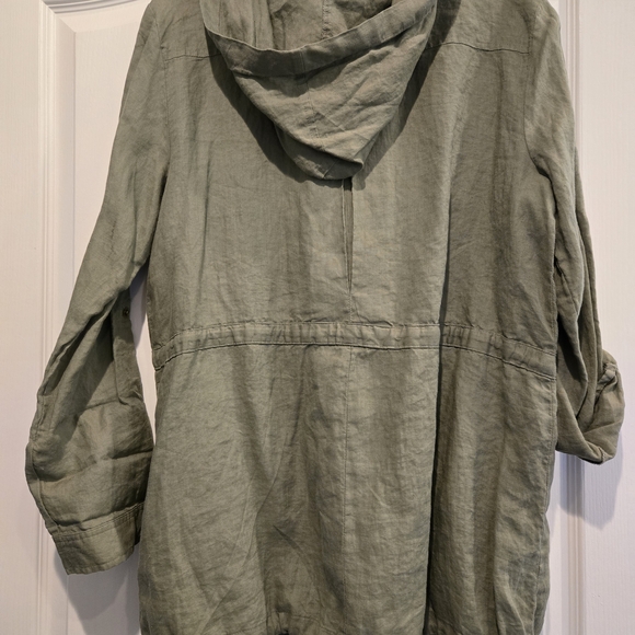 Style & Co. Light Olive Utility Jacket with Drawstring - Picture 9 of 9